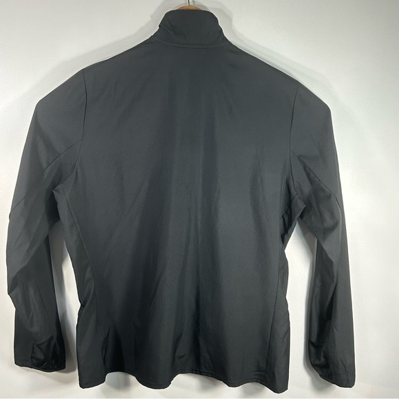 Adidas Running Black Full-Zip Running Windbreaker Jacket Zip Pocket; Women’s LG - Picture 10 of 14